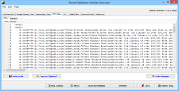 WonderWebWare SiteMap Generator screenshot 4