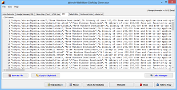 WonderWebWare SiteMap Generator screenshot 6