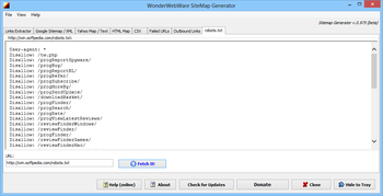 WonderWebWare SiteMap Generator screenshot 9