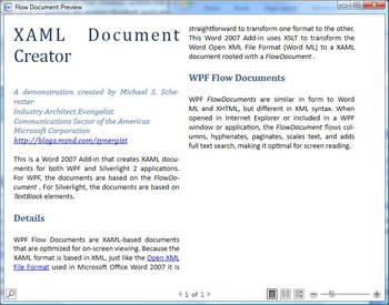 Word 2007 to XAML screenshot 2