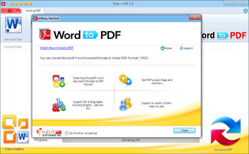 Word 2010 to PDF screenshot