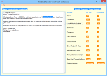 Word & Character Count Tool screenshot