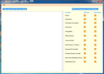 Word & Character Count Tool screenshot