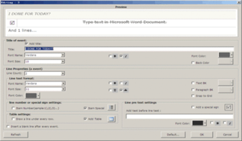 Word Diary Template Creator screenshot 2