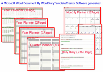 Word Diary Template Creator screenshot 5