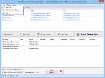 Word Document Details Extractor screenshot 3