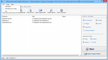 Word Document Object Remover screenshot 2