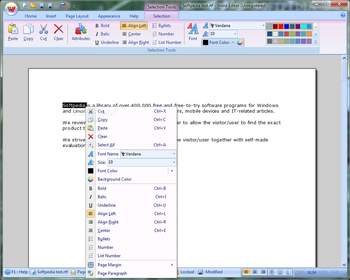 Word Editor screenshot