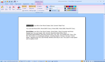 Word Editor screenshot