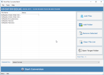 Word File Converter Batch screenshot