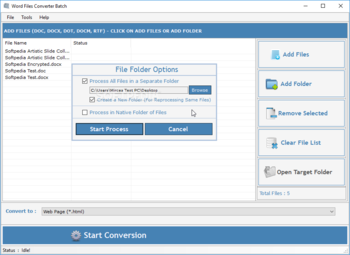 Word File Converter Batch screenshot 3