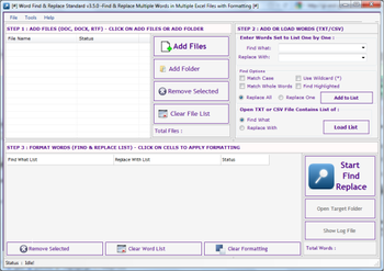 Word Find and Replace Standard screenshot