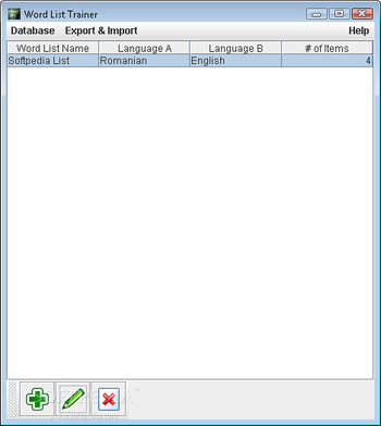 Word List Trainer screenshot