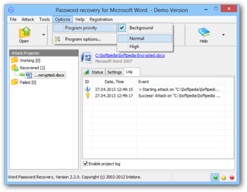Word Password Recovery screenshot 8