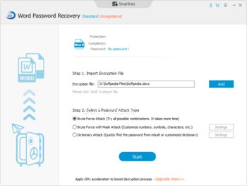 Word Password Recovery screenshot