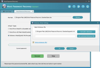 Word Password Recovery Standard screenshot