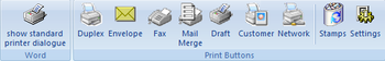 Word Print Buttons screenshot