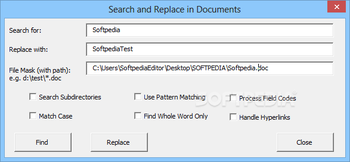 Word Search and Replace screenshot