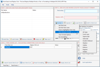 Word Search and Replace Tool screenshot 2