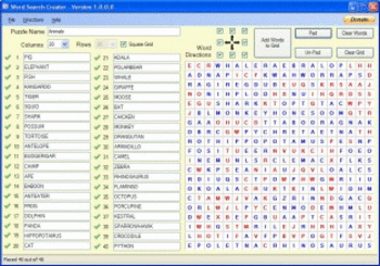 Word Search Creator screenshot