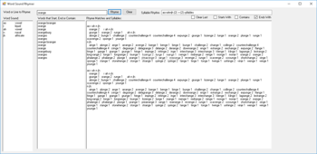 Word Sound Rhymer screenshot