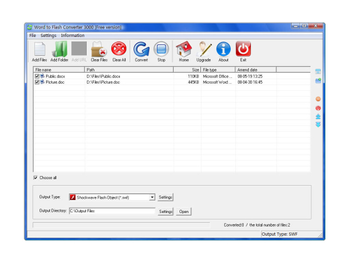 Word to Flash Converter 3000 screenshot