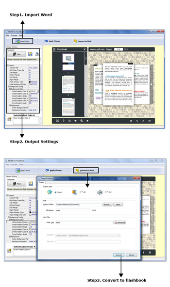 Word to FlashBook screenshot