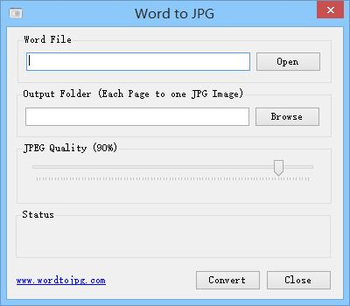 Word to JPG screenshot