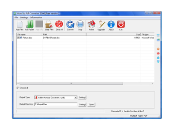 Word To Pdf Converter 3000 screenshot