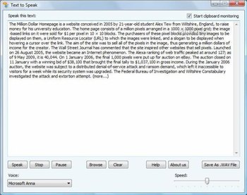 Word to Sound Software screenshot 2