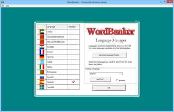 WordBanker English-Spanish screenshot