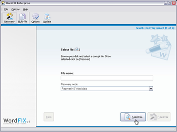 WordFIX Word Document Recovery screenshot 2