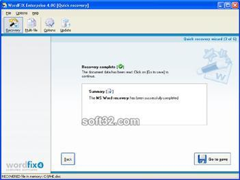 WordFIX Word Document Recovery screenshot 3
