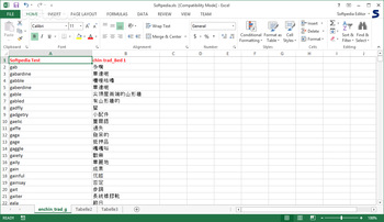 Wordlist English Chinese traditional screenshot