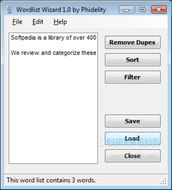 Wordlist Wizard screenshot