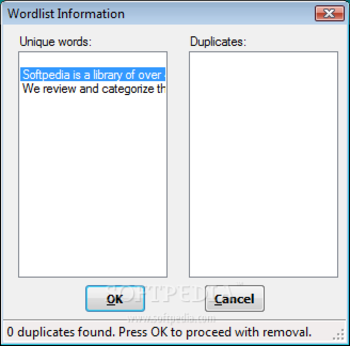 Wordlist Wizard screenshot 2