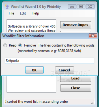 Wordlist Wizard screenshot 4