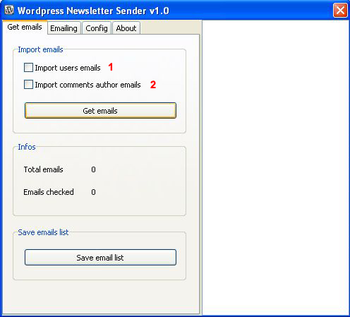 Wordpress Newsletter Sender screenshot