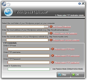 Wordpress Uploader screenshot 3