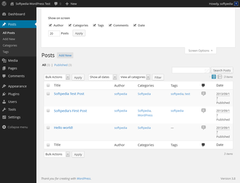 WordPress screenshot 3