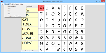 Wordsearch Maker Junior screenshot 4