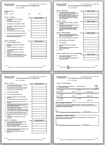 Work Equipment Risk Assessment Management screenshot 4