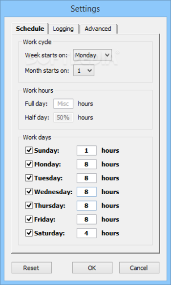 Work Time Monitor screenshot 2