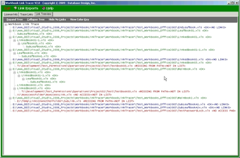 Workbook Link Tracer screenshot