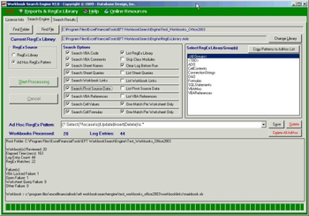 Workbook Search Engine screenshot