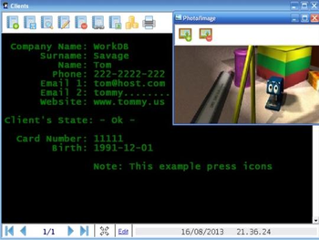 WorkDB screenshot