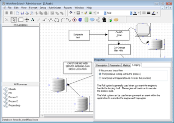 Workflow Island screenshot