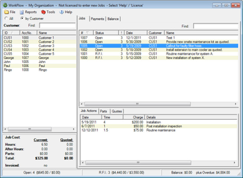 WorkFlow screenshot