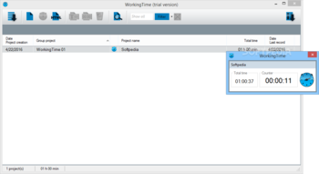 WorkingTime screenshot
