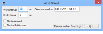 Work&Rest screenshot